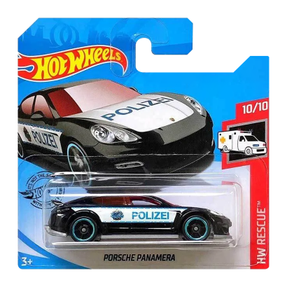 Машинка Базовая Hot Wheels Porsche Panamera Police Rescue 1:64 FYG20 Black - Retromagaz