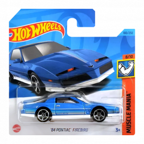 Машинка Базова Hot Wheels '84 Pontiac Firebird Muscle Mania 1:64 HKJ57 Metallic Blue - Retromagaz