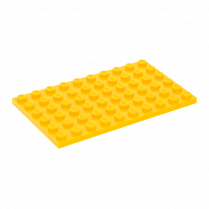 Пластина Lego Обычная 6 x 10 3033 303324 Yellow 4шт Б/У