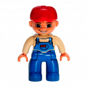 Фигурка Lego Boy Blue Legs Tan Top Duplo 47394pb115 Б/У - Retromagaz