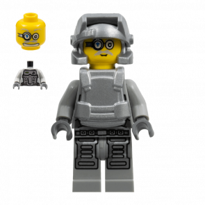 Фигурка Lego Power Miners Brains Grey Outfit Space pm032 Б/У