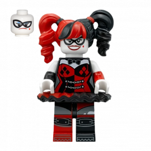 Фігурка Lego DC Harley Quinn Pigtails Black Eye Mask Super Heroes sh0398 Б/У - Retromagaz