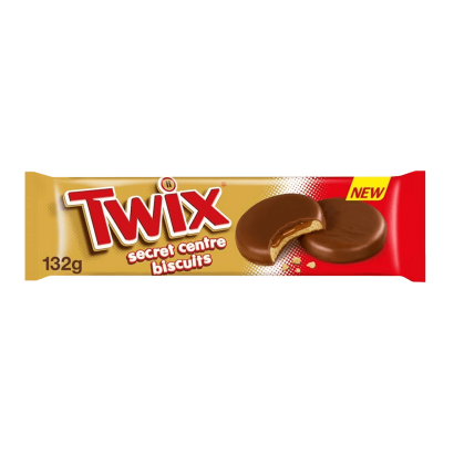 Печенье Twix Secret Centre Biscuits с Карамелью 132g - Retromagaz