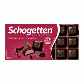 Шоколад Черный Schogetten Dark Chocolate Cranberry - Retromagaz