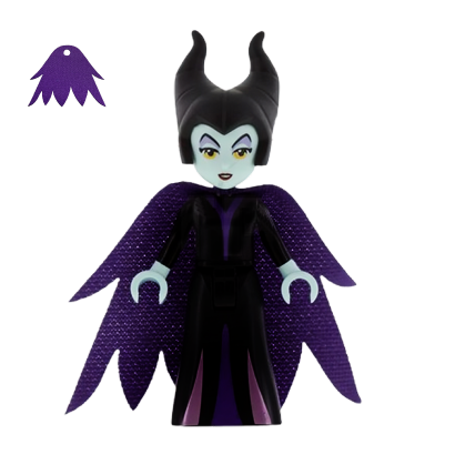 Фигурка Lego Disney Maleficent Mini Doll Lavender Eye Shadow Friends dp046 Б/У - Retromagaz