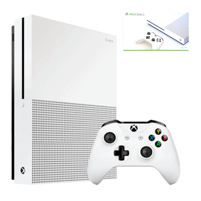 Набір Консоль Microsoft Xbox One S 500GB White Б/У  + Коробка - Retromagaz