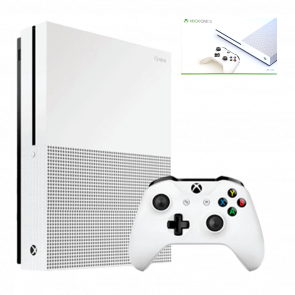 Набор Консоль Microsoft Xbox One S 500GB White Б/У  + Коробка - Retromagaz