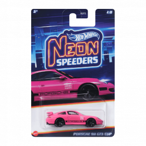 Тематическая Машинка Hot Wheels Porsche 911 GT3 Cup Neon Speeders 1:64 HLH72/HRW75 Pink - Retromagaz