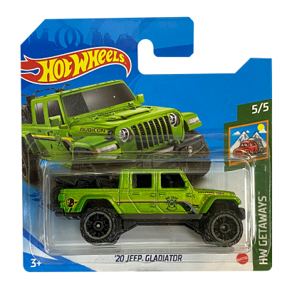 Машинка Базова Hot Wheels '20 Jeep Gladiator Getaways 1:64 GTC83 Green - Retromagaz