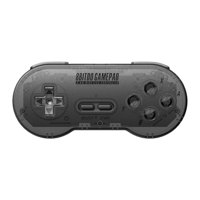 Геймпад Бездротовий 8BitDo SNES SN30 Switch PC 2.4Ghz Trans-Black Новий - Retromagaz