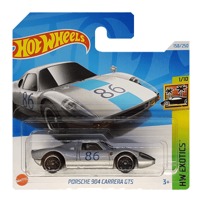 Машинка Базова Hot Wheels Porsche 904 Carrera GTS Exotics 1:64 HRY73 Grey - Retromagaz