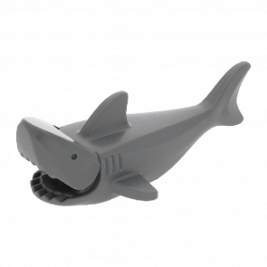 Фигурка Lego Вода Shark with Gills Animals 14518c01 Dark Bluish Grey Б/У - Retromagaz