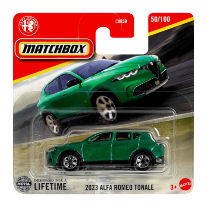 Машинка Велике Місто Matchbox 2023 Alfa Romeo Tonale Roadtrip 1:64 JFR99/HVN47 Green - Retromagaz