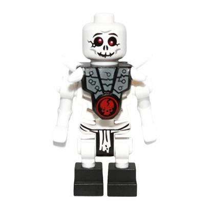 Фігурка Lego Skulkin Bonezai Skulkin Horizontal Grip Hands Armor Ninjago njo022 Б/У - Retromagaz