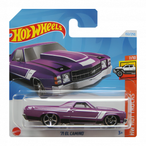 Машинка Базова Hot Wheels '71 El Camino Hot Trucks 1:64 HTC34 Purple - Retromagaz