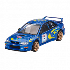 Машинка Premium MINI GT Subaru Impreza 1:64 Blue - Retromagaz