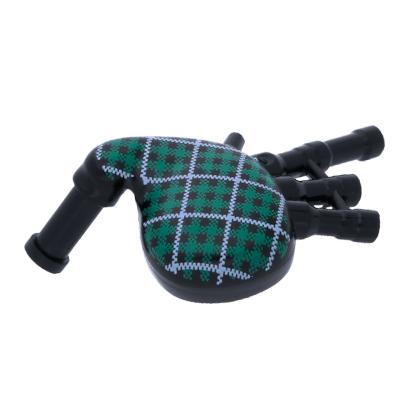 Мистецтво Lego Bagpipes with Green and White Tartan Pattern 99252pb01 6000268 Black Б/У - Retromagaz