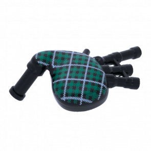 Мистецтво Lego Bagpipes with Green and White Tartan Pattern 99252pb01 6000268 Black Б/У - Retromagaz