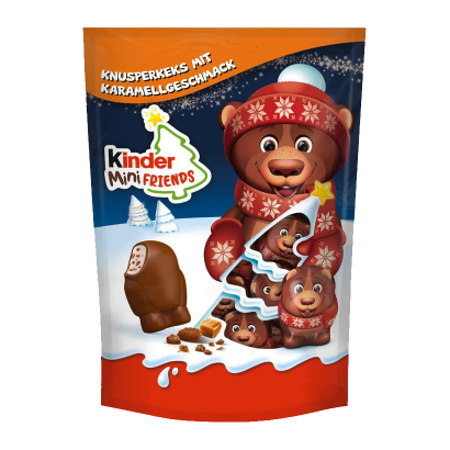 Конфеты Kinder Шоколадные Mini Friends Bear с Карамелью 122g - Retromagaz