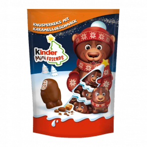 Цукерки Kinder Шоколадні Mini Friends Bear з Карамеллю 122g - Retromagaz