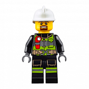 Фигурка Lego Fire 973pb2187 Reflective Stripes with Utility Belt and Flashlight City cty0635 Б/У