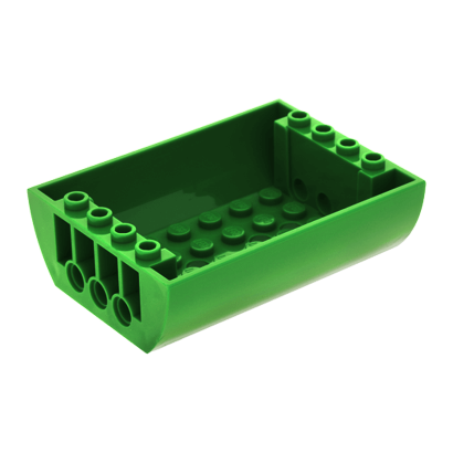 Скос Lego Закругленная Inverted Double 6 x 8 x 2 45410 4195059 6021714 Green 2шт Б/У - Retromagaz