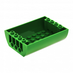 Скос Lego Закругленная Inverted Double 6 x 8 x 2 45410 4195059 6021714 Green 2шт Б/У