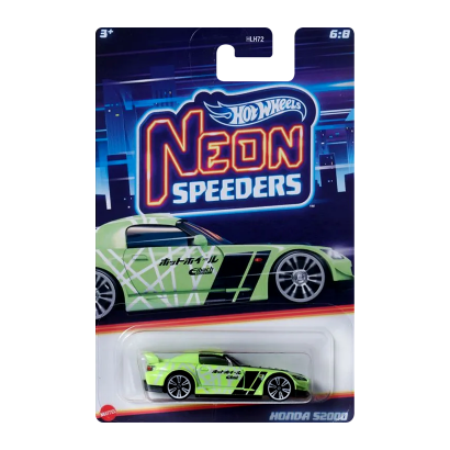 Тематична Машинка Hot Wheels Honda S2000 Neon Speeders 1:64 HLH72/HRW72 Green - Retromagaz