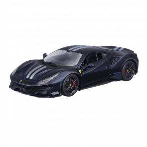 Машинка Bburago Ferrari 488 Pista Race & Play 1:24 Dark Blue - Retromagaz