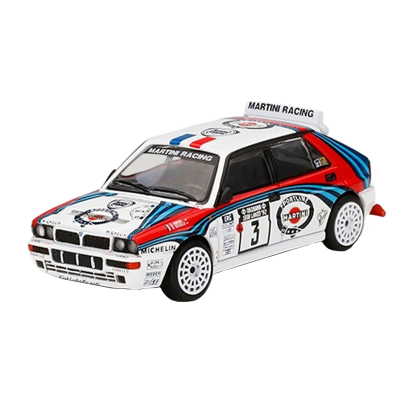 Машинка Premium MINI GT Lancia Delta HF Integrale Evoluzione 1:64 White - Retromagaz