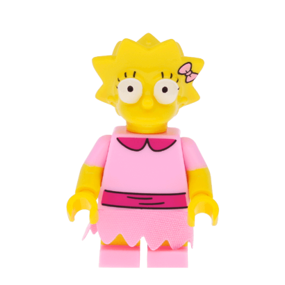 Фігурка Lego The Simpsons Lisa Simpson with Bright Pink Dress Cartoons sim030 Б/У - Retromagaz