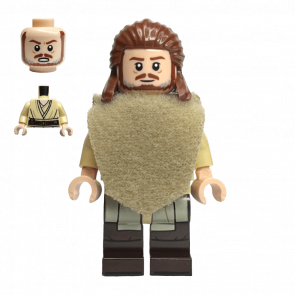 Фигурка Lego Джедай Qui-Gon Jinn Poncho Star Wars sw1334 Б/У - Retromagaz