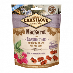 Лакомства для Собак Carnilove Dog Crunchy Snack Mackerel with Raspberries 200g