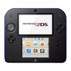 Консоль Nintendo 2DS Модифицированная 32GB Black Blue + 10 Встроенных Игр Б/У