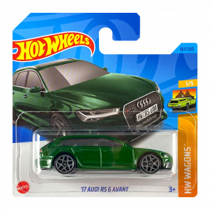 Машинка Базовая Hot Wheels '17 Audi RS 6 Avant Wagons 1:64 HKH69 Green - Retromagaz