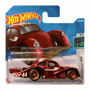 Машинка Базова Hot Wheels Volkswagen Käfer Racer Super Treasure Hunt STH Contoured 1:64 HCY09 Red