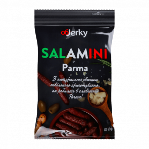 Ковбаски Objerky Salamini Parma Сиров'ялені 85g - Retromagaz