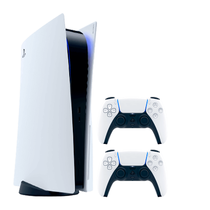 Набор Консоль Sony PlayStation 5 Blu-ray 825GB White Б/У  + Геймпад Беспроводной DualSense - Retromagaz