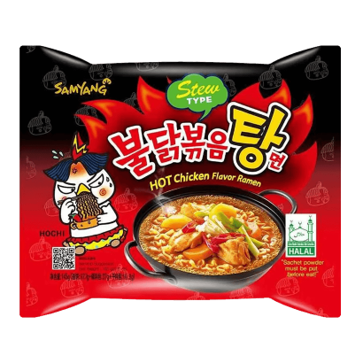 Локшина Samyang Buldak Hot Chicken Flavor Ramen Stew Type Гостра 145g - Retromagaz