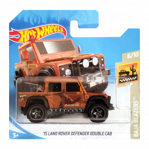 Машинка Базовая Hot Wheels '15 Land Rover Defender Double Cab Baja Blazers 1:64 FYF52 Orange