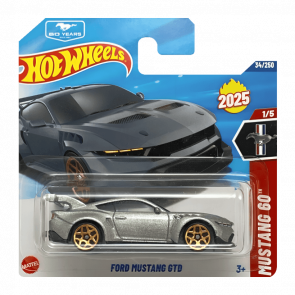 Машинка Базова Hot Wheels Ford Mustang GTD Mustang 60th 1:64 HYW19 Silver - Retromagaz