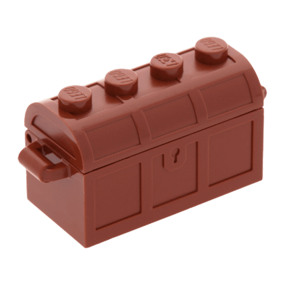 Емкость Lego Treasure Chest Bott Lid 2 x 4 x 2 4738ac01 4739a 4280114 4533101 6167676 6254220 Reddish Brown 2шт Б/У - Retromagaz