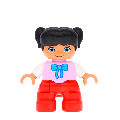 Фигурка Lego Girl Legs Bright Pink Top Duplo 47205pb032 Б/У - Retromagaz