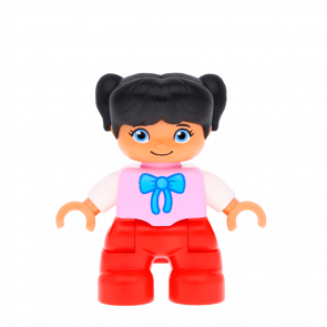 Фігурка Lego Girl Legs Bright Pink Top Duplo 47205pb032 Б/У - Retromagaz