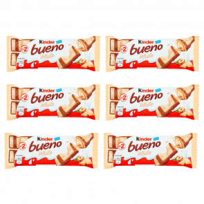 Набір Батончик Kinder Bueno White 2 Pieces 43g 6шт - Retromagaz