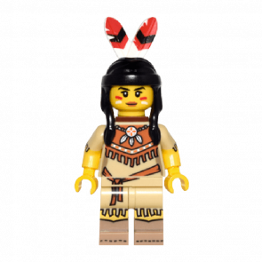 Фігурка Lego Series 15 Tribal Woman Collectible Minifigures col232 Б/У - Retromagaz