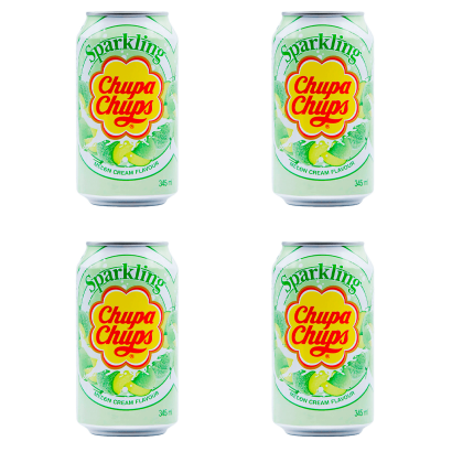 Набір Напій Chupa Chups Melon & Cream Flavour 345ml 4шт - Retromagaz