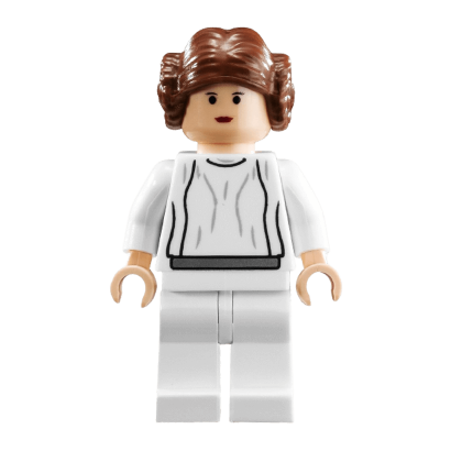 Фигурка Lego Повстанец Princess Leia Light Nougat White Dress Big Eyes Star Wars sw0175b Б/У - Retromagaz