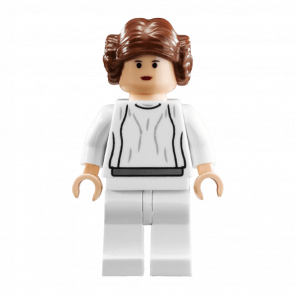 Фігурка Lego Повстанець Princess Leia Light Nougat White Dress Big Eyes Star Wars sw0175b Б/У