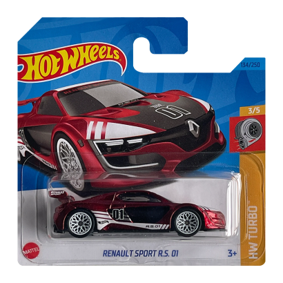 Машинка Базовая Hot Wheels Renault Sport R.S. 01 Super Treasure Hunt STH Turbo 1:64 HKL21 Red - Retromagaz